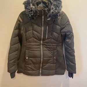 Women’s Army Green Puffer Coat